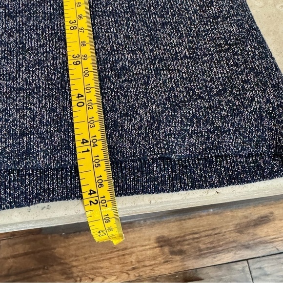 Sachin & Babi Amelie Metallic Knit Blue Knit Puff Long Sleeve Womens Size L - Picture 13 of 16